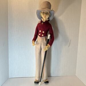Rare 1924 Lenci "Charles Dickens" Dandy Boudoir Doll Model 174 – 24" Italy
